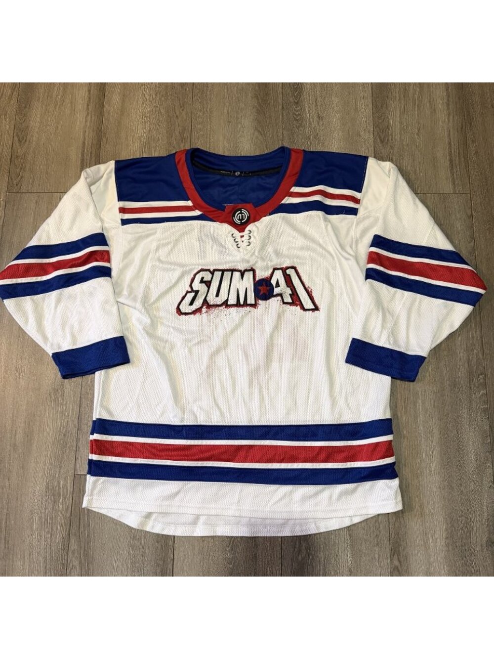 Sum 41 Final Tour Hockey Jersey White Size Large L Tour Merch Sold Out Rare
